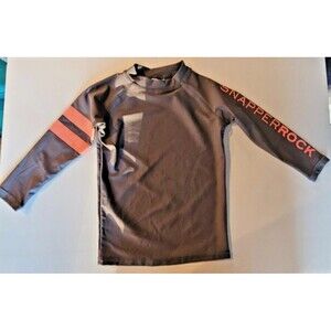 NWOT Snapper Rock Unisex Toddler Gray/Pink UPF 50+ Swim Shirt Sz 3 (2-3 yrs.)